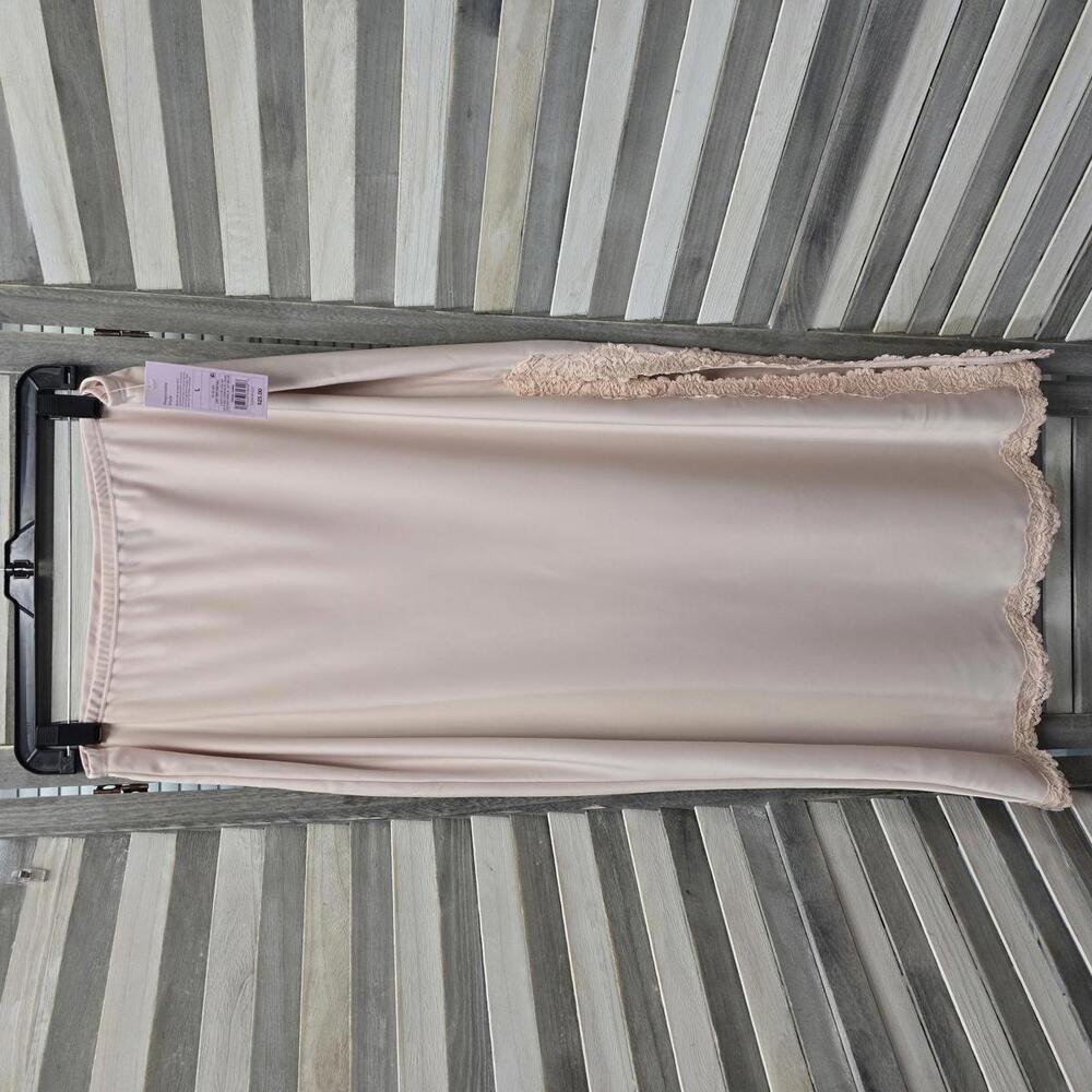 Women's Satin Lace Trim Midi Skirt | Wild Fable | Large - Picture 1 of 9